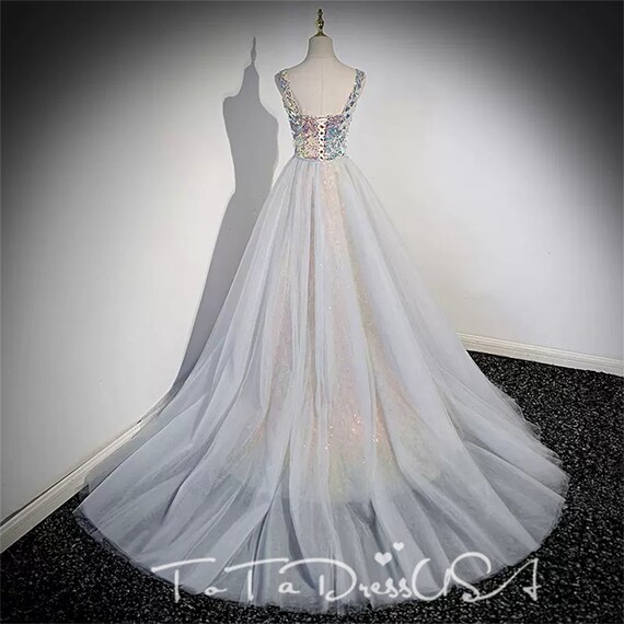 Shiny hotsell prom dress
