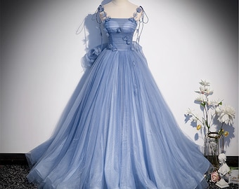 blue big dress