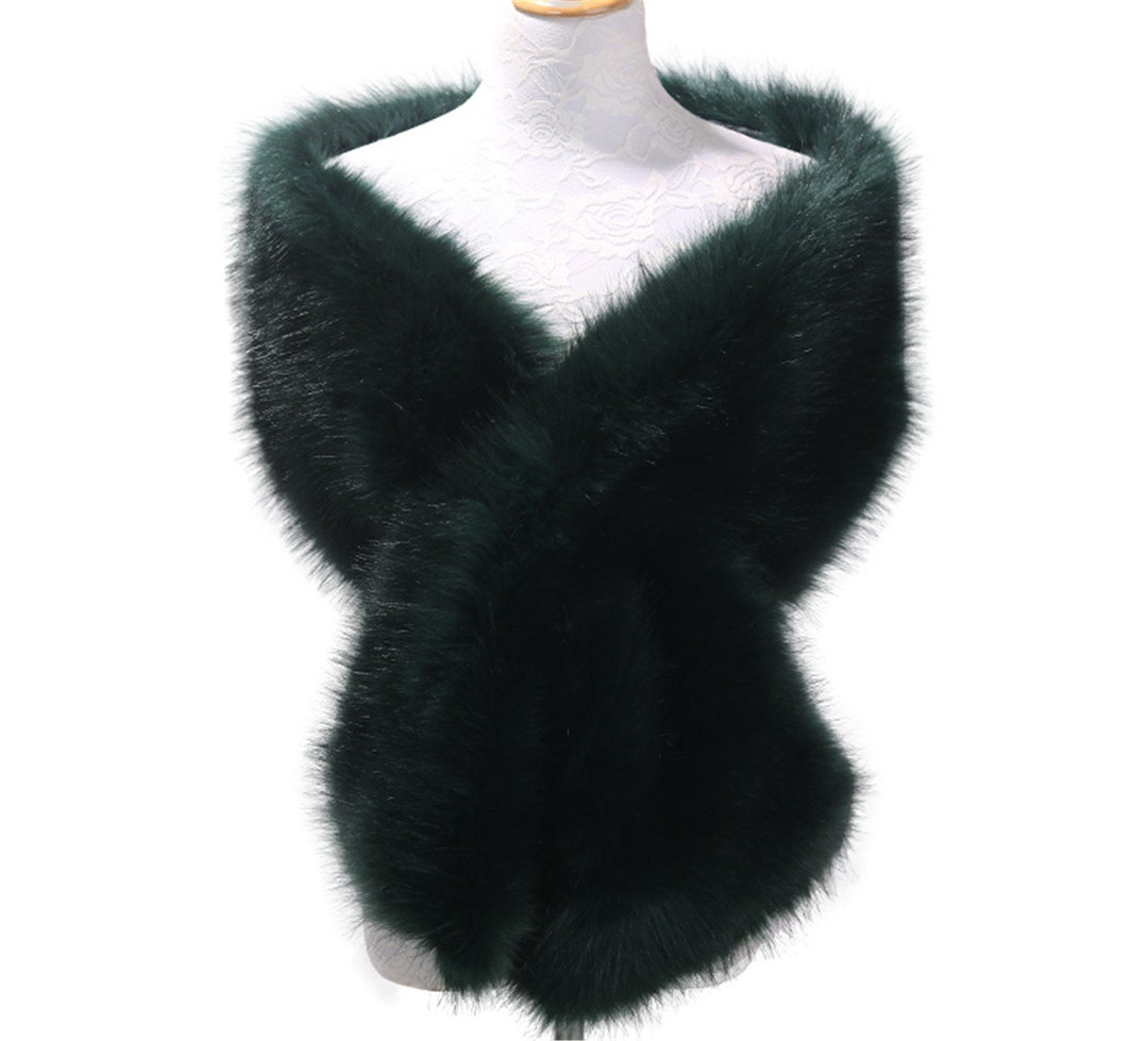 shawl for dark green dress