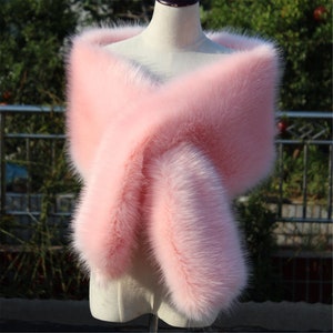 Blush pink hotsell fur shrug