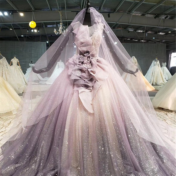 Purple Wedding Dress - Etsy