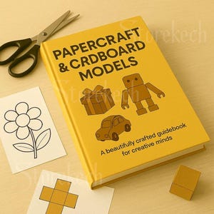 Manualidades de papel y cartón: Proyectos paso a paso, plantillas y guía de manualidades creativas