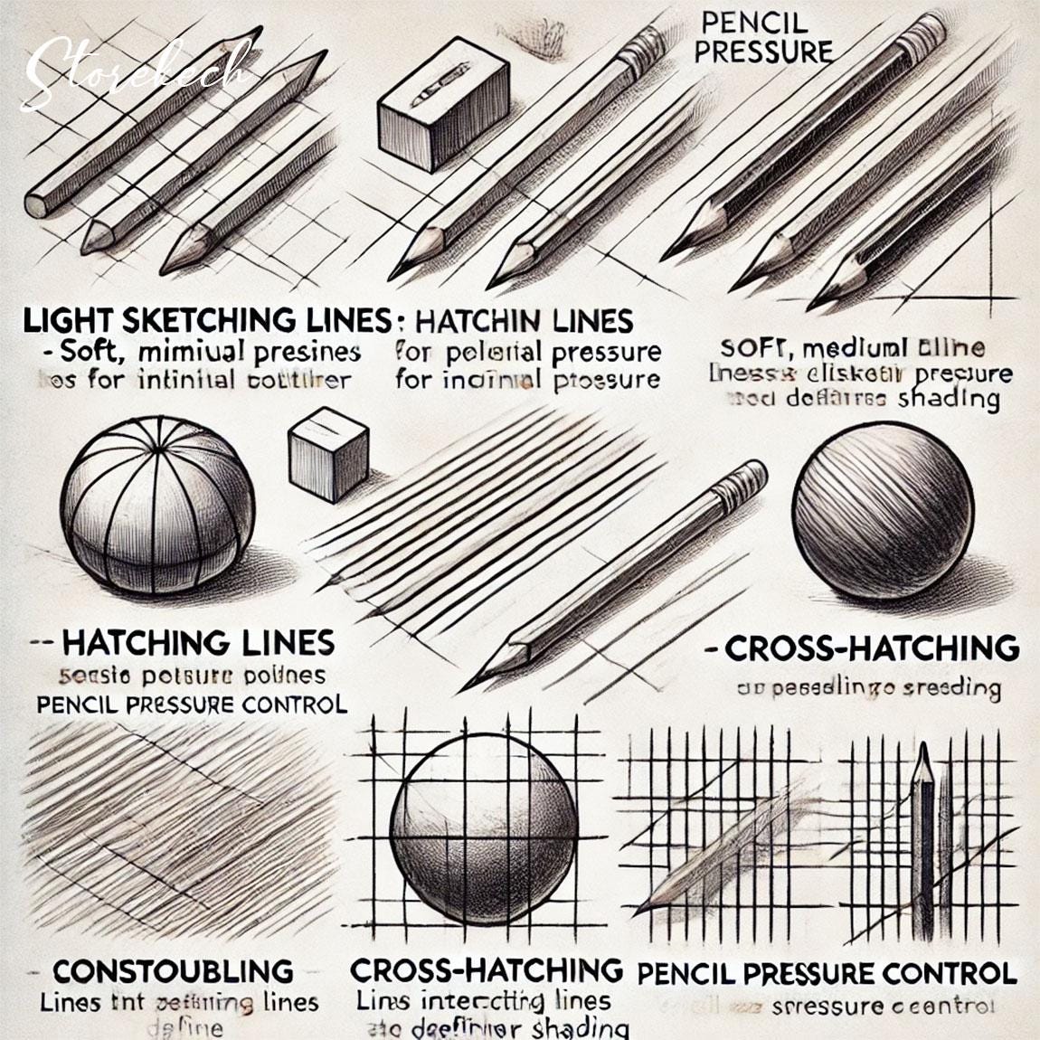 Pencil Sketching & Shading Guide: Step-by-step Techniques (digital Art Book) - Etsy