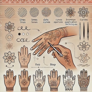 Marokkanische Henna-Kunst: Schritt-für-Schritt-Anleitung (PDF)