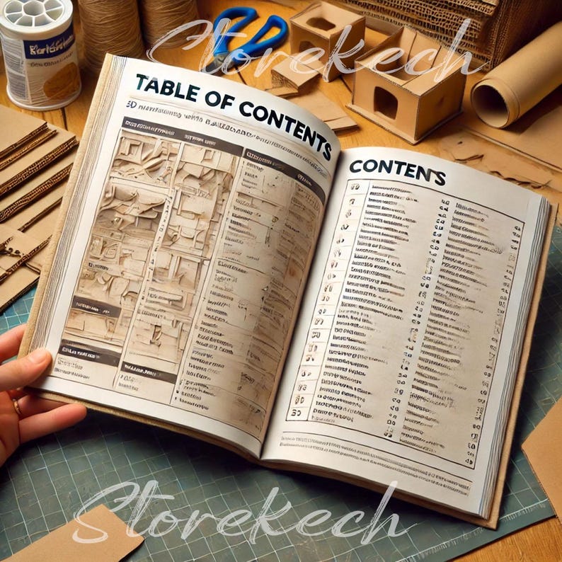 3D Cardboard Model-making Guide: DIY Craft Book With Printable ...