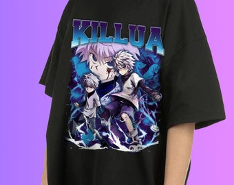 Graphic tee, Killua shirt, Leorio tee, Kurapika anime shirt, Hunter x Hunter Killua Gon Minimalist Retro shirt