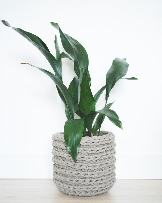 Indoor plant pot | Large | Taupe