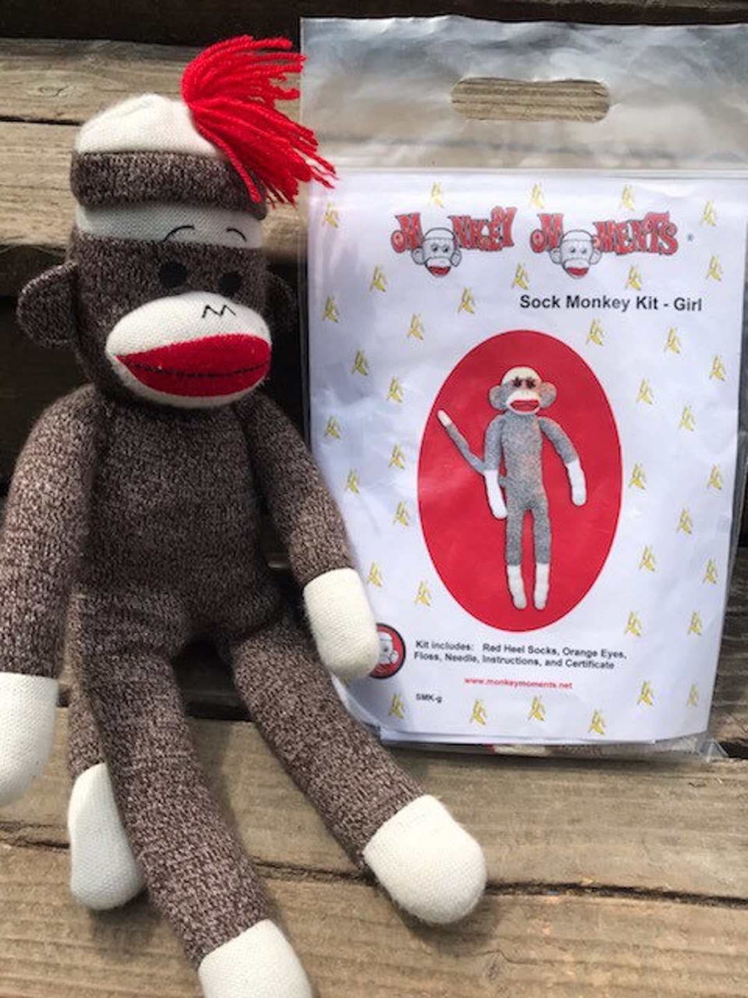 Monkey Moments Girl Sock Monkeys Kit With Her Boyfriend. Etsy