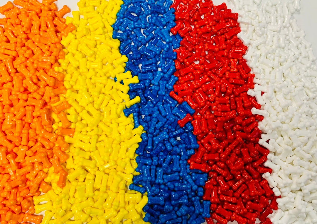 Colored Candy Dog Bones, Choose Your Own Color Dog Bones, Crunchy