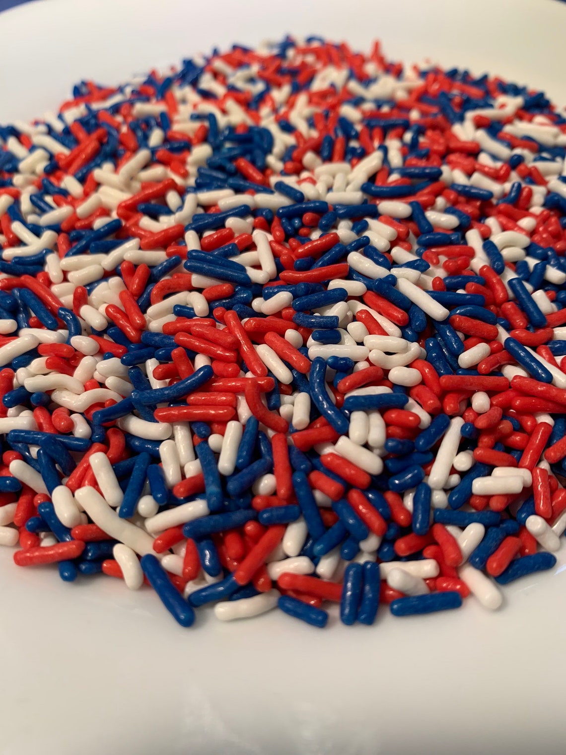 Red White and Blue Sprinkles Patriotic Sprinkle Mix Etsy
