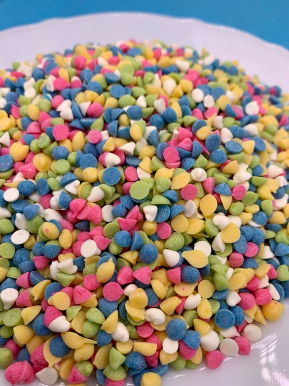 Mini Rainbow Baking Chips Pastel Baking Chips Chocolate Etsy