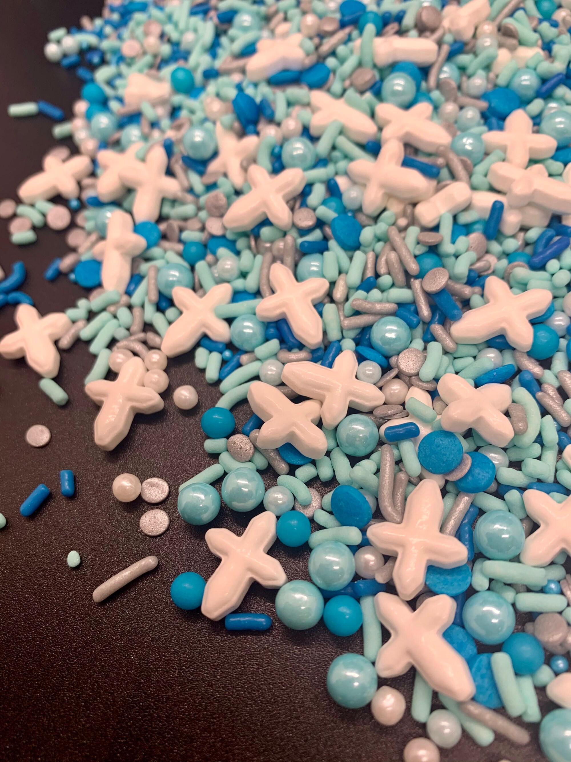 Blue Baptism Confirmation Religious Sprinkles Baby Etsy