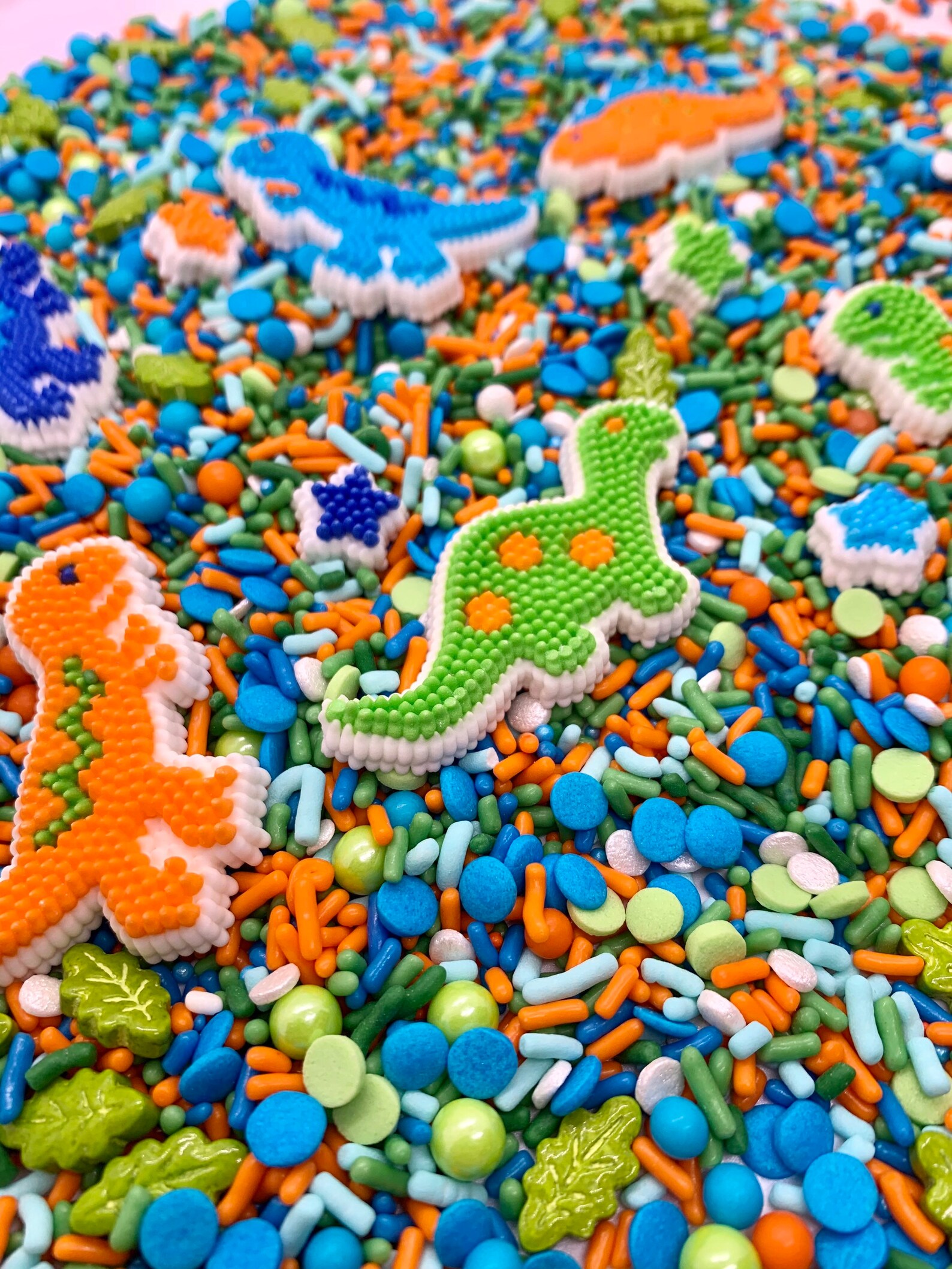 Dino Dance Party Sprinkle Mix Dinosaur Sprinkles Edible Dino Etsy