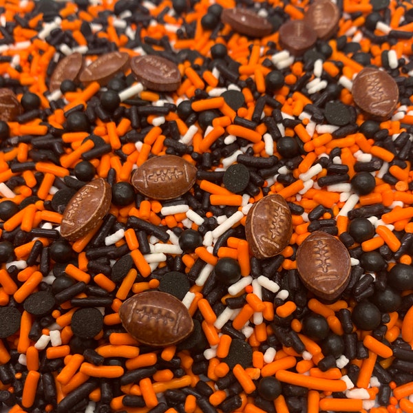 Cincinnati Bengals NFL Football Sprinkles, Super Bowl NFL Team Sprinkles, Bengals Football Sprinkles, Who Dey, Bengals Fan Cake