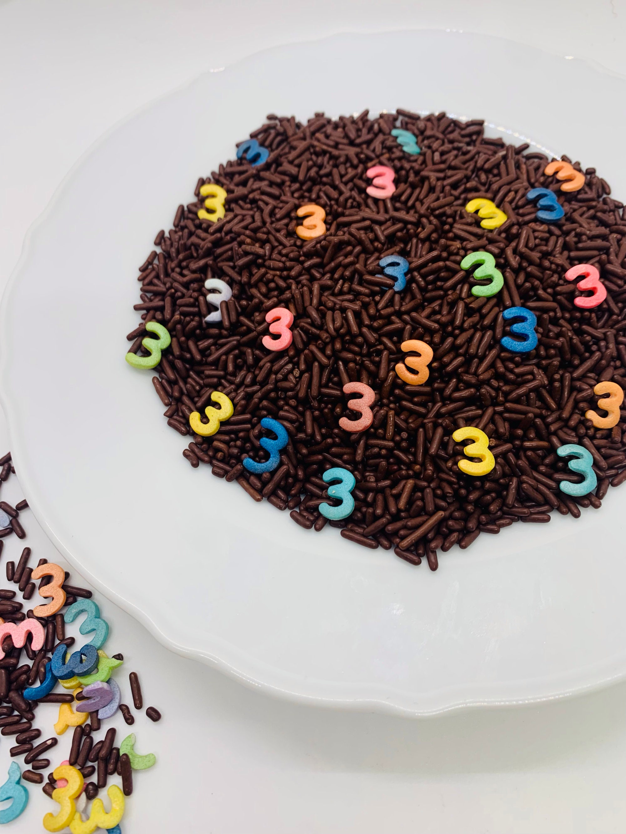 Number Sprinkle Mix 1st Birthday Sprinkles 2nd Birthday Etsy