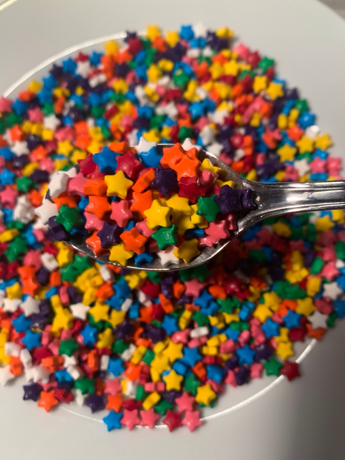 Rainbow Star Edible Sprinkles Rainbow Sprinkles Celebration Etsy