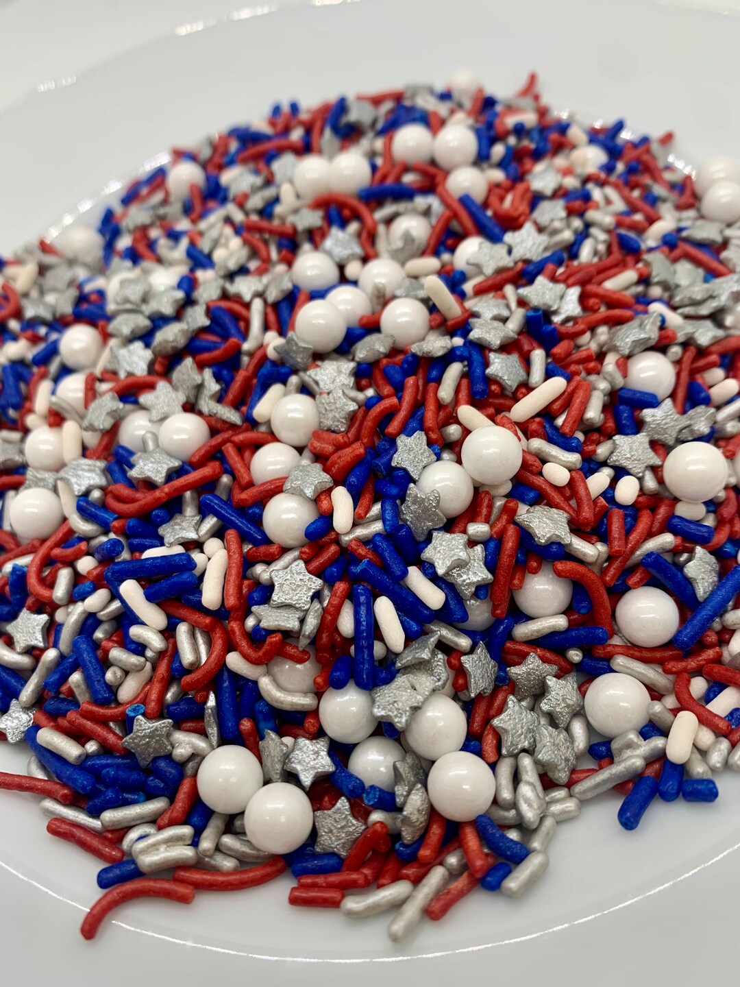 Americana Sprinkle Mix Edible Patriotic Sprinkles 4th of Etsy