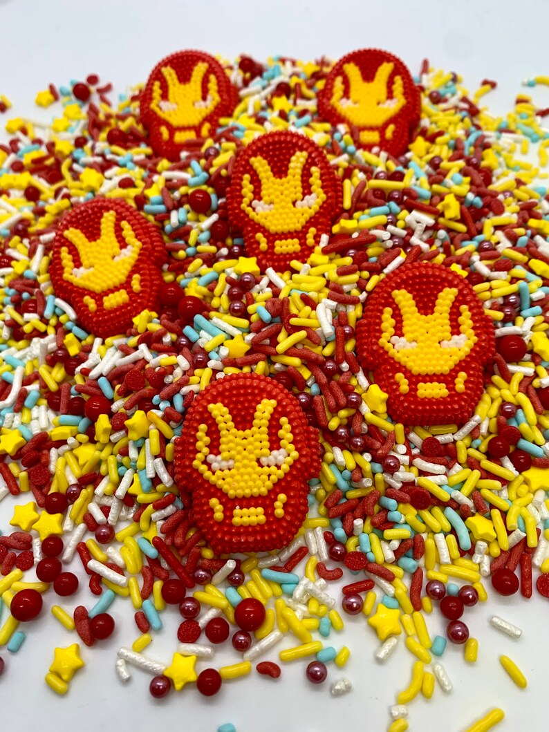 Edible Superhero Sprinkles Iron Man Sprinkles Avengers Etsy