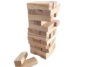 Tumbling Tower Houten stapelfeestspel Kids Tumble Towers Traditionele houten blokken