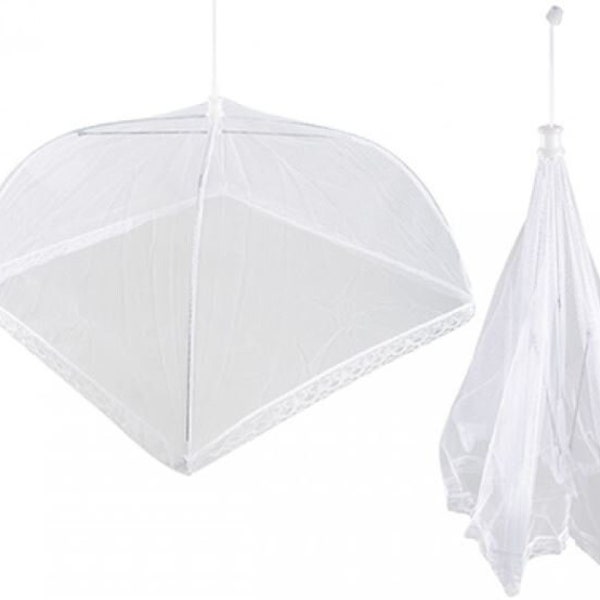 Large Party Food Cover 17" Tent Outdoor Picnic Camp Cake Umbrella Mesh Mosquito Net
