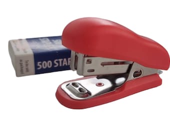 Mini Stapler Set With 500 Staples and Small Colourful Stapler Office Home School