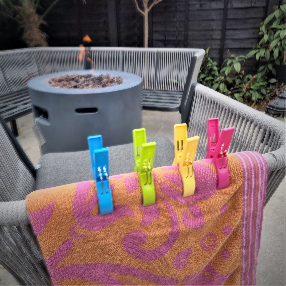Sunbed Beach Towel Clips X 4 Large Clamps Pegs Heavy Laundry Etsy UK