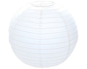 White Paper Round Ball Lampshade - Hanging Ceiling Lantern Light Large 50cm 20in