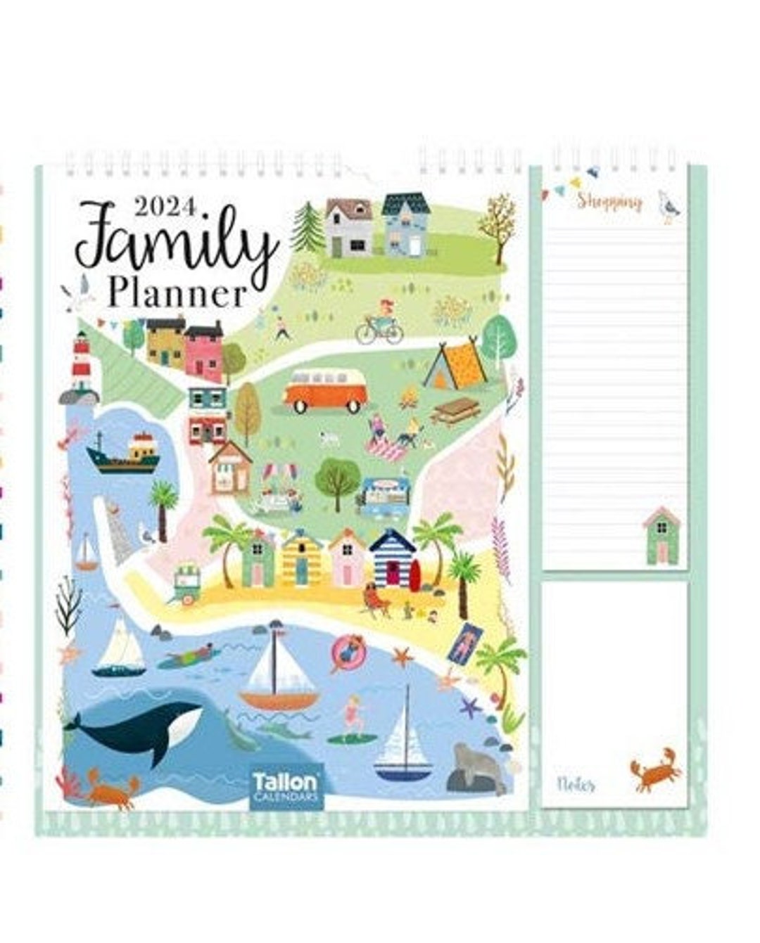 2024 Large Home Family Organiser Calendar Memo Pad Sticky Etsy