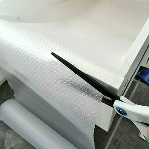 Drawer Liner 90cm x 30cm Nonslip Kitchen Cupboard Lining Clear Shelf Protector Mat Adorn Cuttable Liners Anti Slip