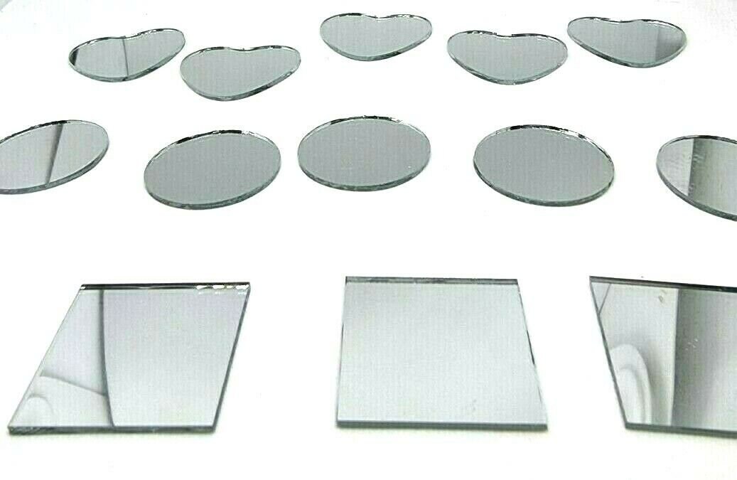 120 Pack Small Round Mirrors for Crafts, 1 inch Glass Tile Circles for Wall Decor, Mosaics, DIY Projects, Home Decorations