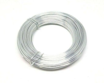 30 Metre 0.9mm 20 Gauge Flexible Craft Florist Wire Jewellery Making Silver 30m