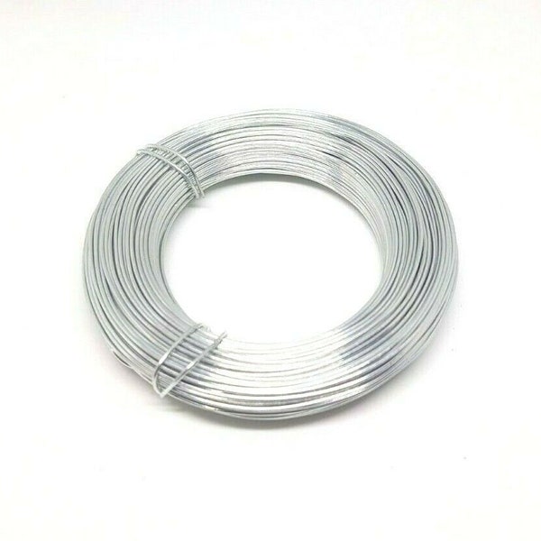 30 Metre 0.9mm 20 Gauge Flexible Craft Florist Wire Jewellery Making Silver 30m