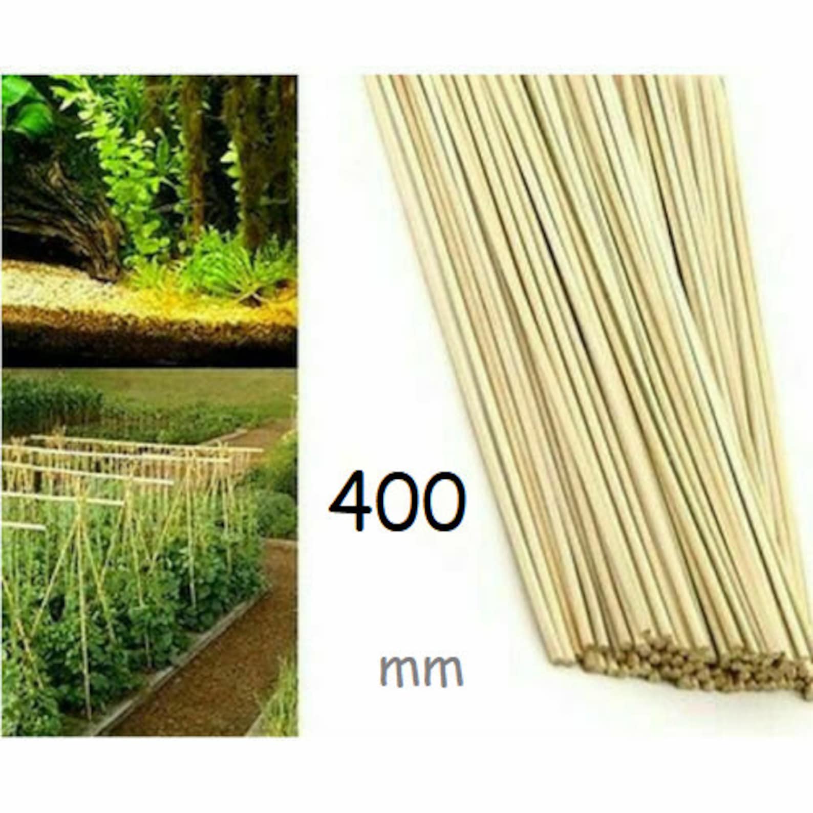 50 X Bamboo Plant Sticks Grow Support Sticks Garden Potted Etsy