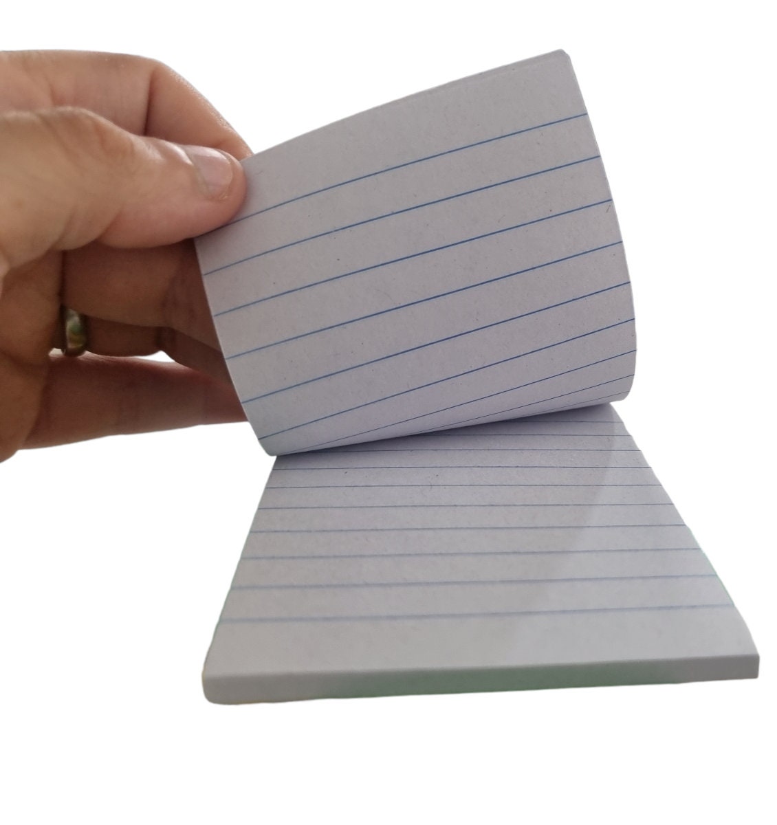Small Notebooks Lined Paper X 4 Easy Notepads A7 White Writing Jotter ...