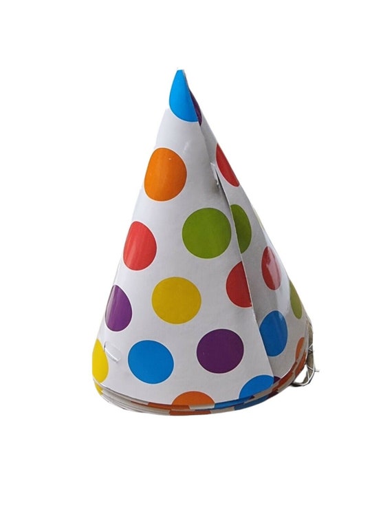 8 X Happy Birthday Party Hats Kids Paper Cone Hats Fun Game - Etsy
