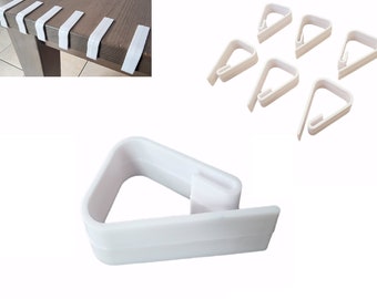 Lot de 6 pinces à nappe Lot de 6 pinces de support en plastique pour couverture de nappe P+P UK