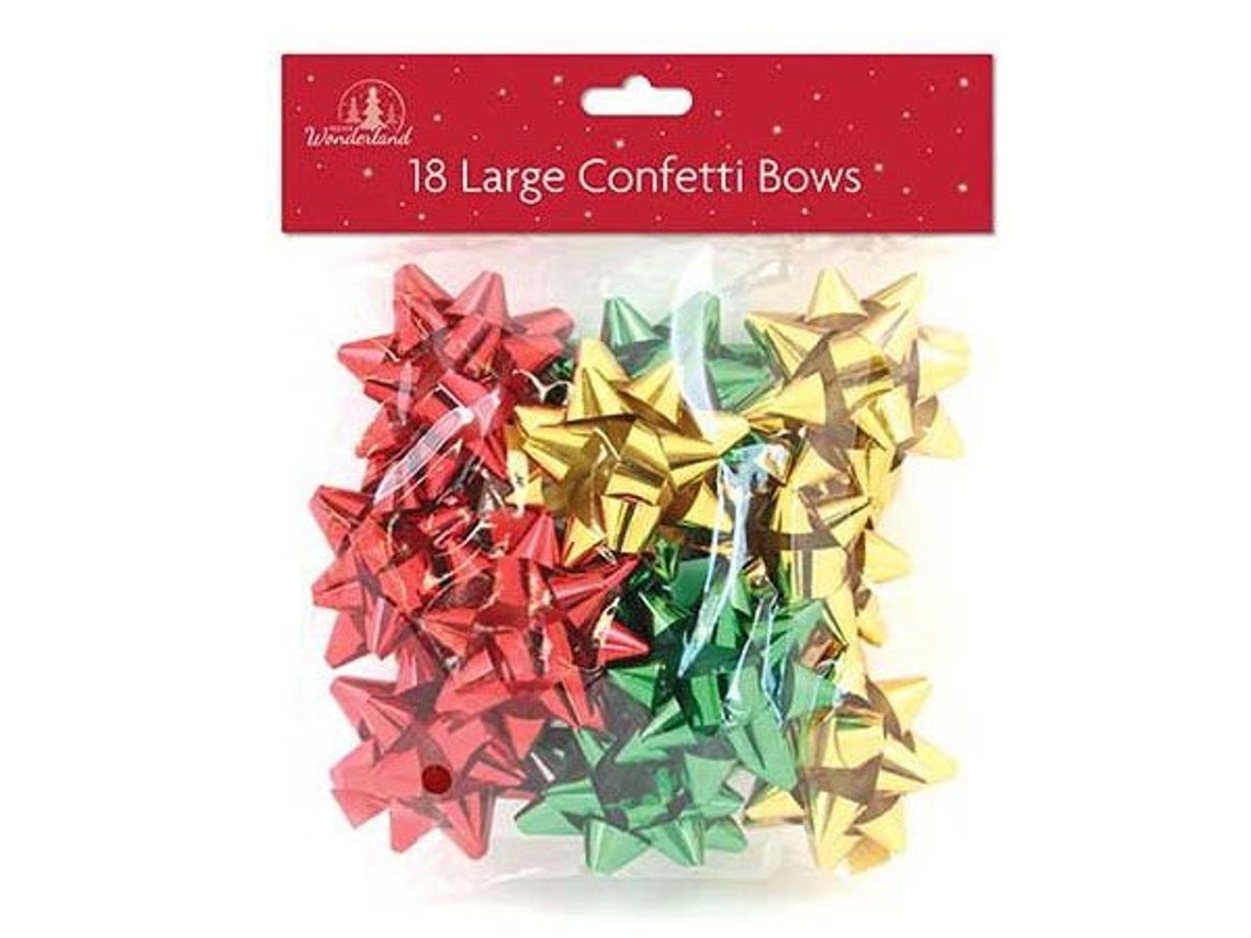1 inch Small Christmas Bows for Gift Wrapping - 120 Pieces Gift Bows for Christmas Presents - Holiday Bows As Christmas Bows for Presents - Christmas