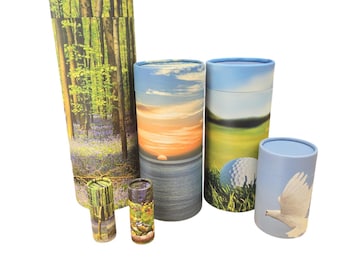 Scatter Tube Urn For Ashes Large Medium Small Human Pet Biodegradable