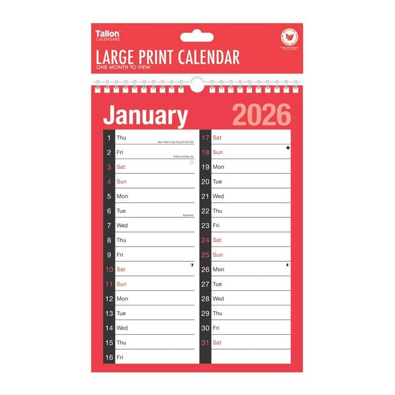 2026 Wall Calendar Sale - Etsy UK