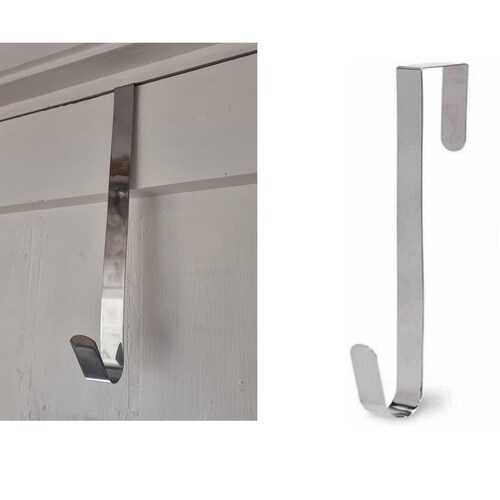 Silver Door Wreath Hanger Christmas Hook 31cm Xmas Decoration Etsy UK