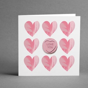 Valentine Love hearts Card