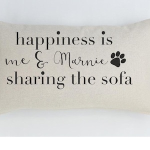 Personalised dog cushion