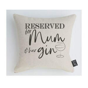Gin Mum Cushion / Personalise