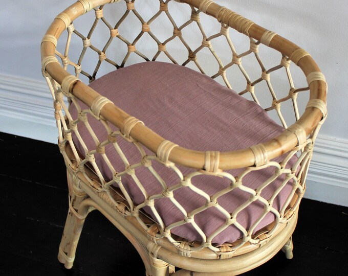 Doll Crib Fitted Sheet Custom Made Solid Colour Etsy