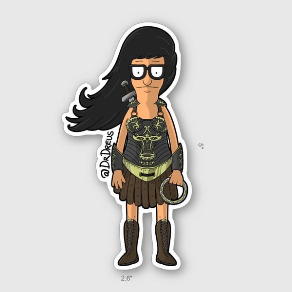 Tina Warrior Princess sticker