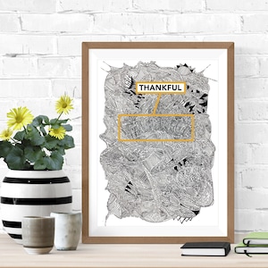 Hidden Words in Customizable Drawing original unique drawing
