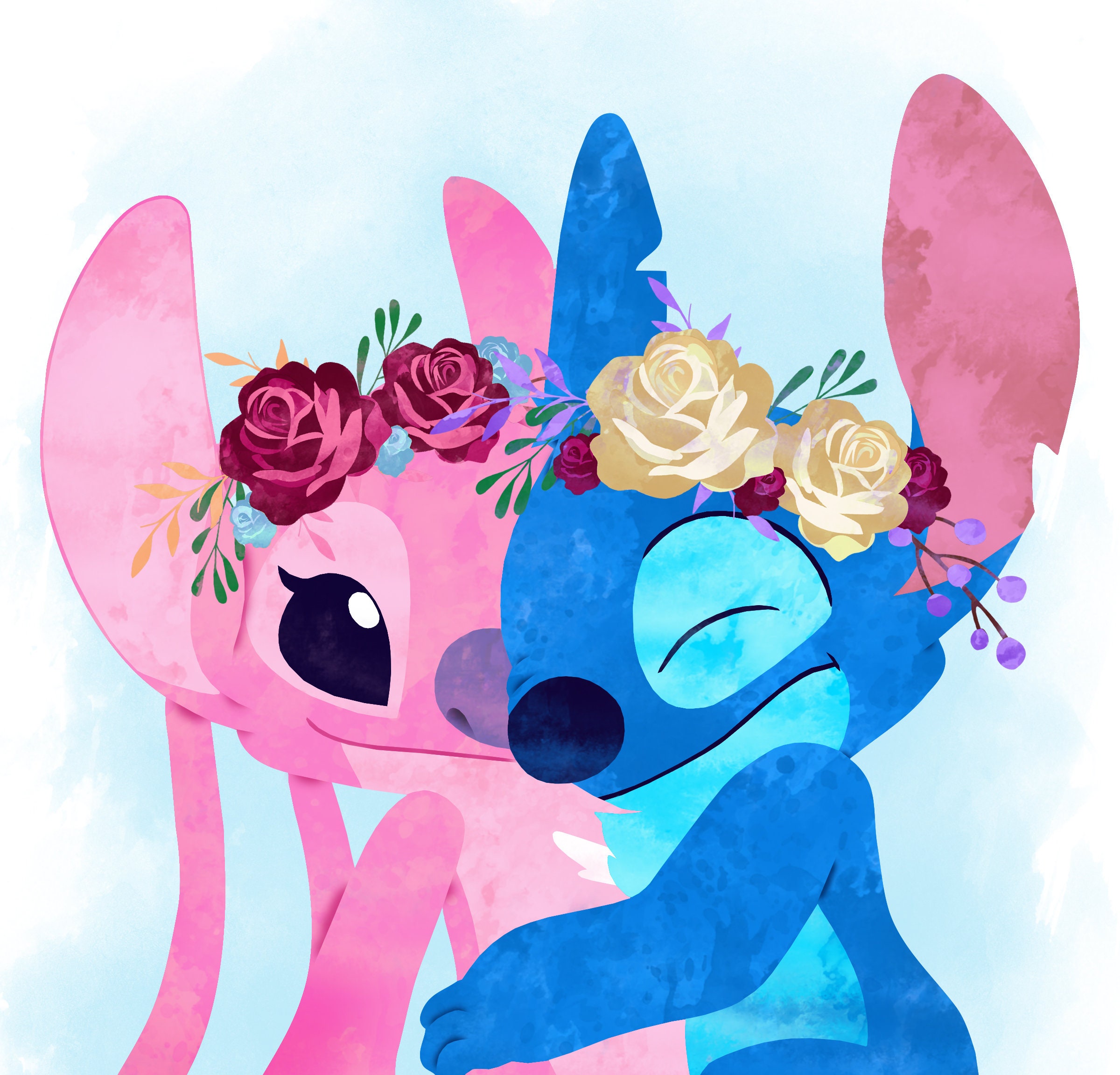 Lilo & Stitch Set 3 Images Lilo and Stitch print art Disney Etsy