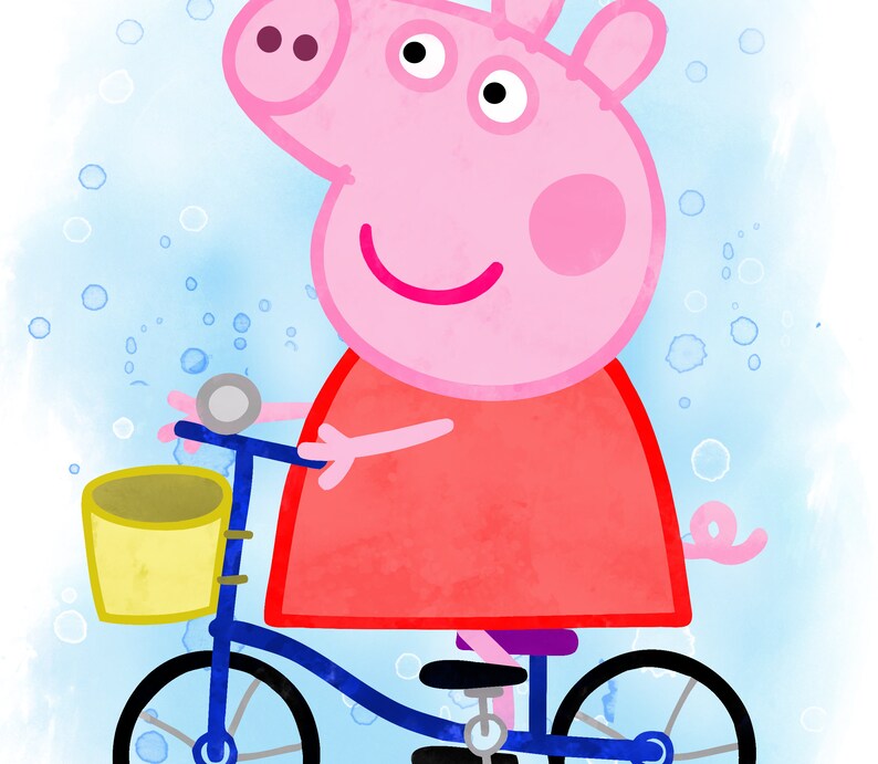 Pig Set of 3 Images print Peppa Pig art poster wall decor