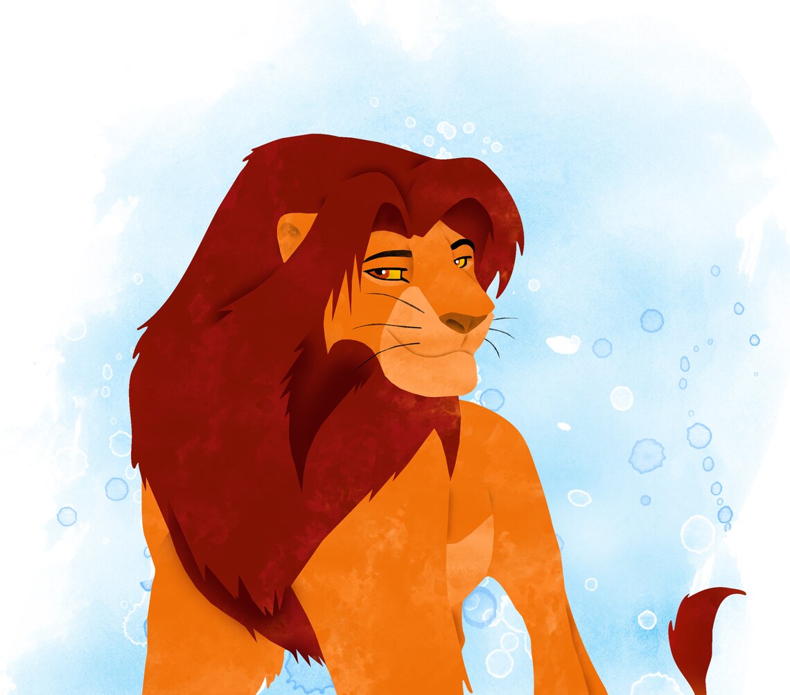 The Lion King Set 6 print Lion King Disney art poster wall Etsy