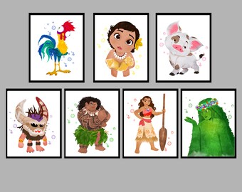Moana Art Etsy